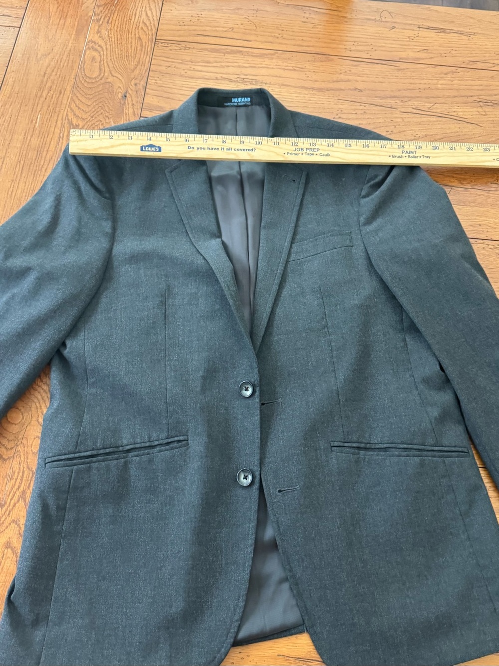 Murano Men's Dark Charcoal Gray Sport Coat medium/slim fit & 32/30 pants.
